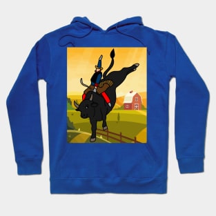 Rodeo Riding On A Bull Hoodie